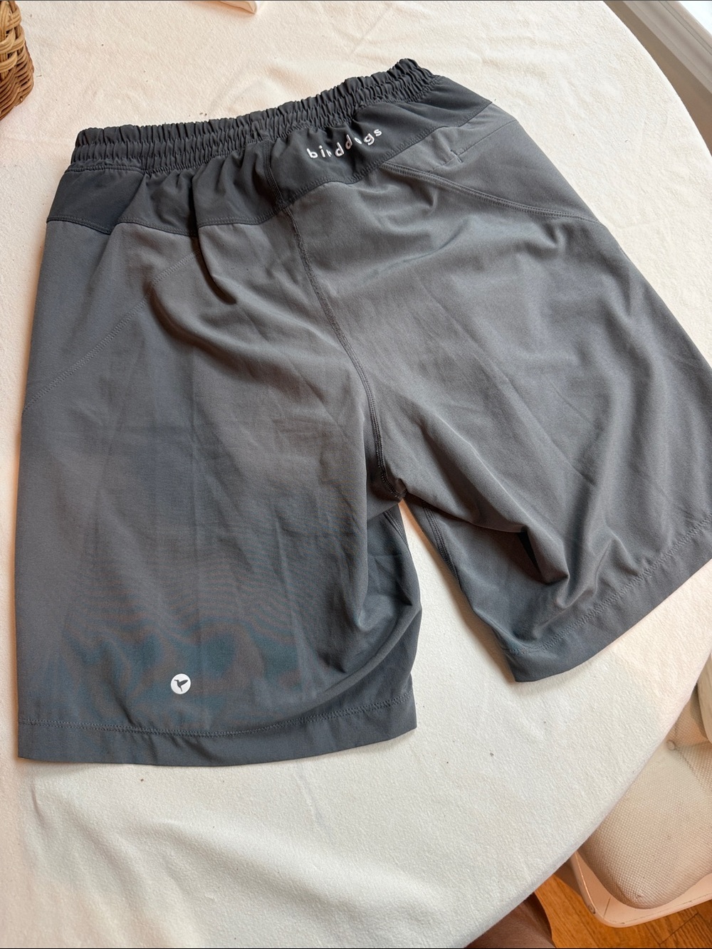 Birddogs Mens Gym Shorts Size Small Long‎ Blue Orange Liner Athletic Workout